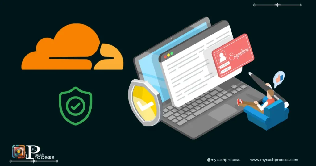 Diagram showing how Cloudflare improves website security for websites running under Cloudflare, boosting performance and safety. Do all websites run under Cloudflare for enhanced protection?